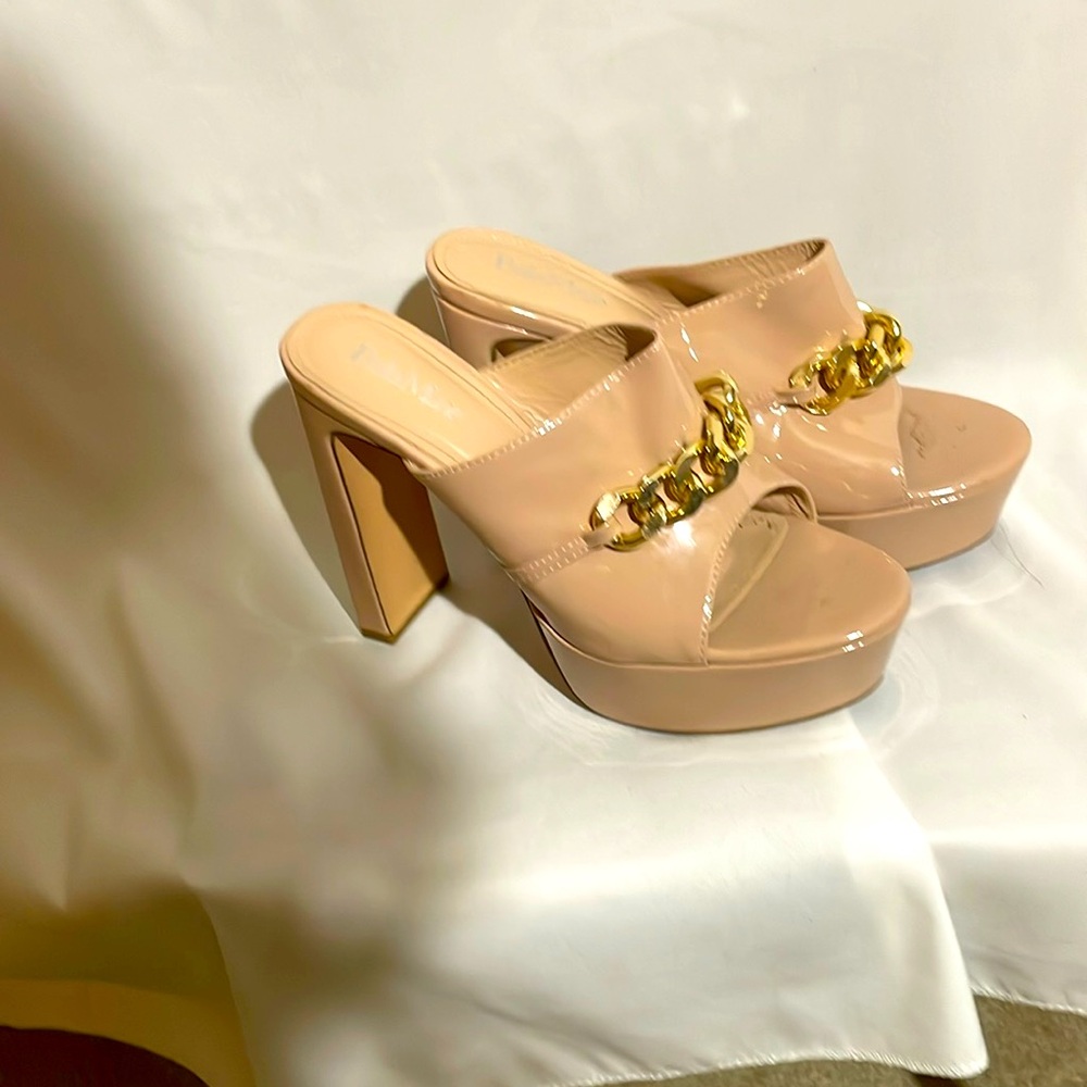 Tan tall sandals